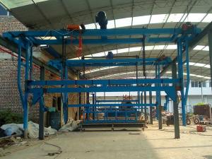 机制水泥漏粪板生产线安装现场